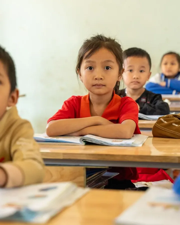 Sinh viên học tiếng Anh tại Nhóm Trẻ Độc Lập Búp Măng Non